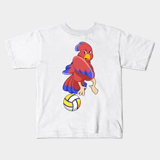 Bird at Volleyball Sports Kids T-Shirt